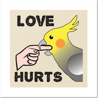 Love Hurts - Cockatiel Male Posters and Art